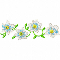 Flowers Embroidery Design 2